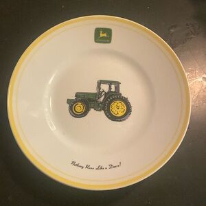 3 John Deere vintage porcelain plates